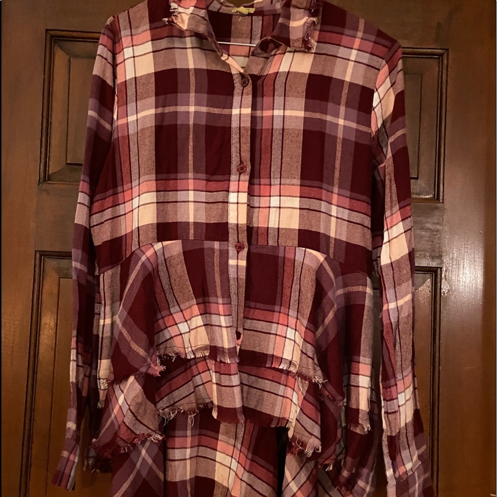 Plaid True Craft top size small